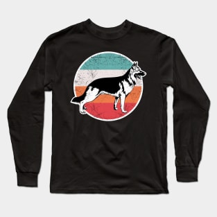 Vintage Retro German Shepherd Long Sleeve T-Shirt